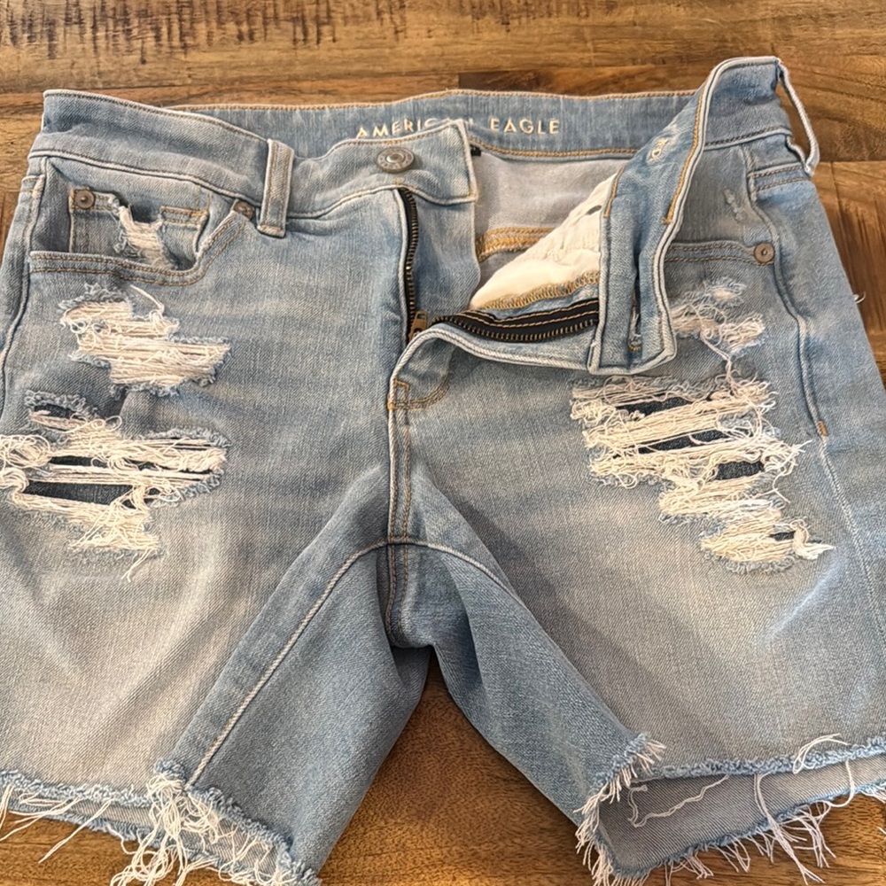American Eagle Distressed Denim Shorts